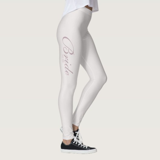 Antiek Blush Pink Rose verloving Bride To Be Leggings (Rechts)