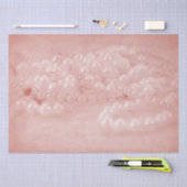  Antiek Blush Pink White Pearls Ontkoppel Tissuepapier (Craft)