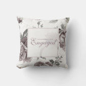 Antiek Blush Roze Rose verloving Gift Kussen (Voorkant)
