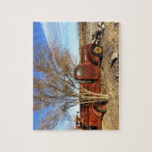 Antiek bluspuzzel voor vrachtwagen legpuzzel (Verticaal)