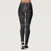 Antiek boek Fleur-de-lis Leggings (Achterkant)