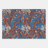 Antiek boek gemarmerd inpakpapier vel (Voorkant 2)