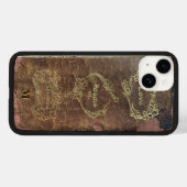 Antiek boek Love Poems Classic Monogram Case-Mate iPhone Case (Achterkant (horizontaal))