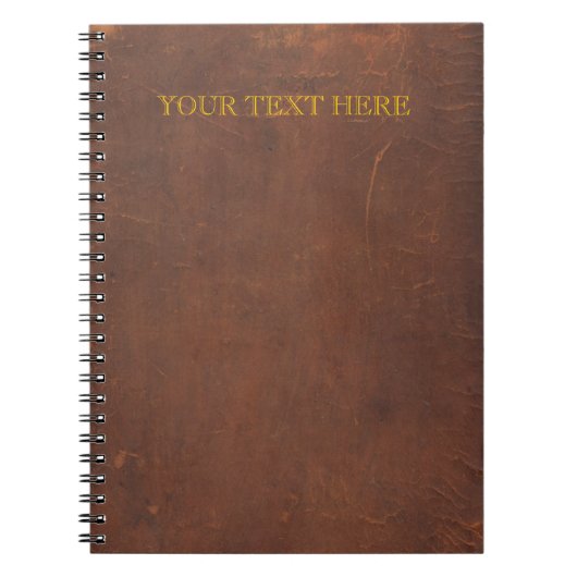 Antiek boek / Oud boek / Faux "leder gebonden" Notitieboek (Voorkant)