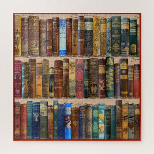 ANTIEK BOEK 'SPINES' FOTO LEGPUZZEL (Verticaal)