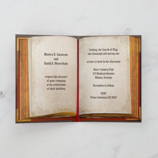 Antiek Boek Uitnodiging Happy End (Binnen)