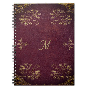 antiek boekbinding - lederen look notitieboek