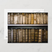 Antiek Boeken, 17e eeuw Vellum Bindings Briefkaart (Voorkant / Achterkant)