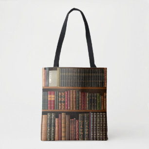 Antiek boeken boek liefhebber tote bag