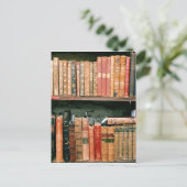 Antiek boeken briefkaart (Staand voorkant)