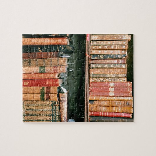 Antiek boeken legpuzzel (Horizontaal)