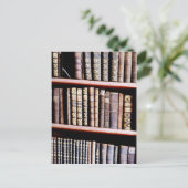 Antiek boeken op planken Briefkaart (Staand voorkant)