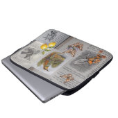 Antiek boeken, Vogels en Vlinders Laptop Sleeve (Voorkant onderkant)