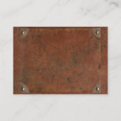 Antiek boekenlook visitekaartje (Achterkant)