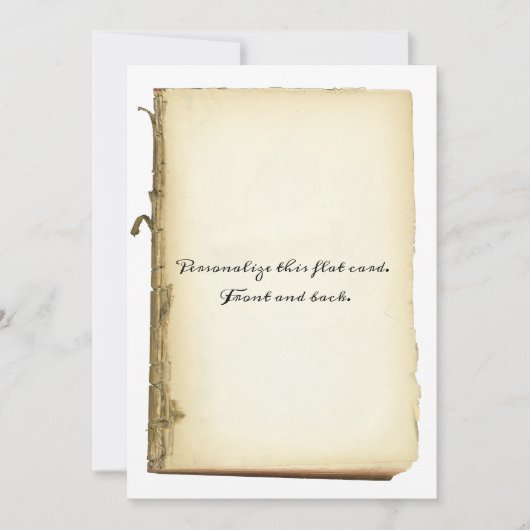 Antiek boekenpagina's met ouderwets perkament (Voorkant)