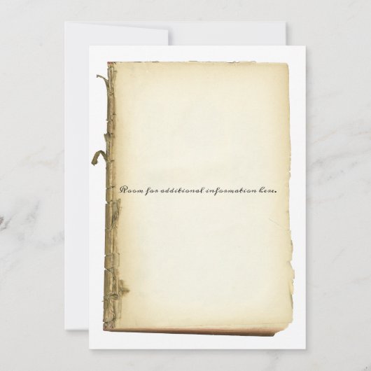 Antiek boekenpagina's met ouderwets perkament (Achterkant)