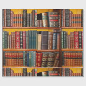 Antiek boekenpakpapier cadeaupapier (Vlak)