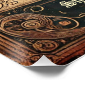 Antiek boekhandel Glanzend Poster (Hoek)