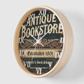 Antiek boekhandel wandklok (Hoek)