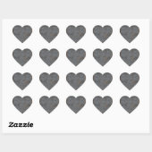 Antiek boekje met kunstleder hart sticker (Vel)