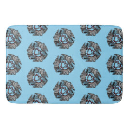 Antiek Boekplaat Drie Hawks William de Morgan Badmat