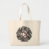 Antiek Boekplaat Drie Hawks William de Morgan Grote Tote Bag (Voorkant)
