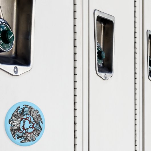 Antiek Boekplaat Drie Hawks William de Morgan Magneet (Insitu (Kluis))