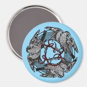 Antiek Boekplaat Drie Hawks William de Morgan Magneet (Voorkant / Achterkant)