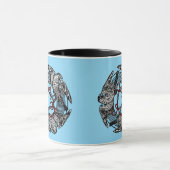 Antiek Boekplaat Drie Hawks William de Morgan Mok (Midden)