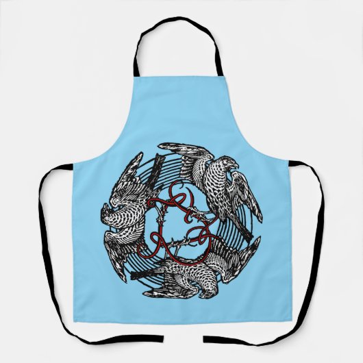 Antiek Boekplaat Drie Hawks William de Morgan Schort (Voorkant)