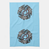 Antiek Boekplaat Drie Hawks William de Morgan Theedoek (Verticaal)