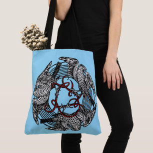 Antiek Boekplaat Drie Hawks William de Morgan Tote Bag