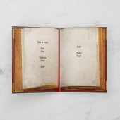 Antiek boekuitnodiging kaart (Binnen)