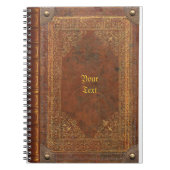 Antiek boekweergave notitieboek (Voorkant)