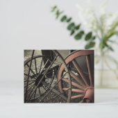 Antiek Boerderij hartwielen Briefkaart (Staand voorkant)