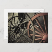 Antiek Boerderij hartwielen Briefkaart (Voorkant / Achterkant)