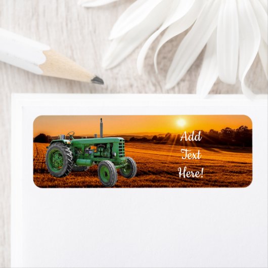  Antiek Boerderij tractor Etiket (Insitu)