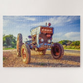  Antiek Boerderij Tractor Scene Rural America Legpuzzel (Horizontaal)