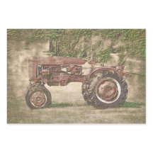  Antiek Boerderij tractor uit het oude, rustige la