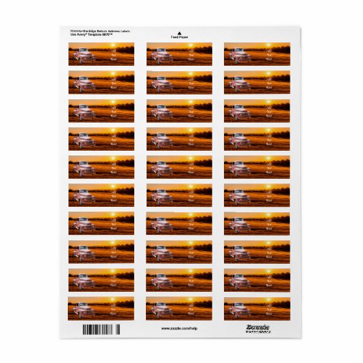  Antiek Boerderij Truck Etiket (Full Sheet)