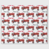  Antiek Boerderij van trekkers Cadeaupapier (Vlak)