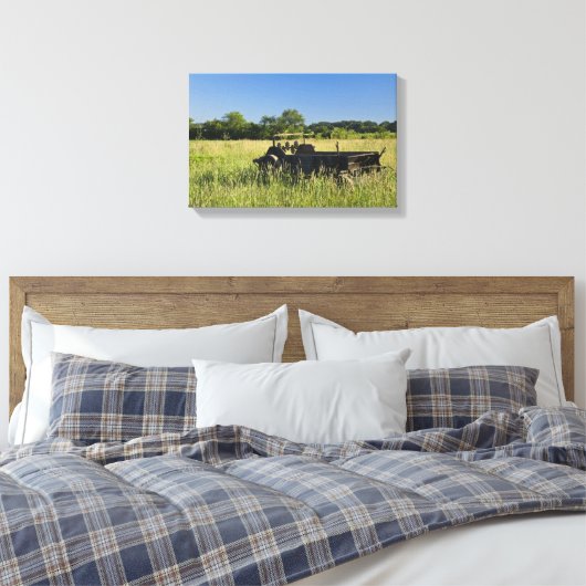 Antiek Boerderij Wagon Canvas Afdruk (Insitu (Slaapkamer))