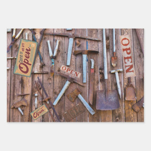  Antiek Boerderijen Inpakpapier Vel