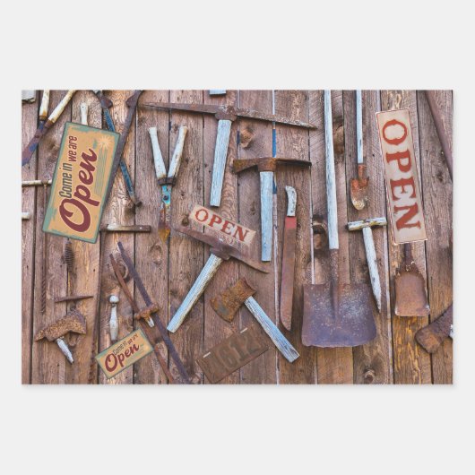  Antiek Boerderijen Inpakpapier Vel (Voorkant)