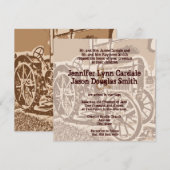 Antiek Boerderijen van trekkers Kaart (Voorkant / Achterkant)