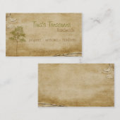 Antiek boom visitekaartje (Voorkant / Achterkant)