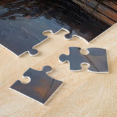 Antiek boot Vist netten bij het dok Legpuzzel (Zijkant)