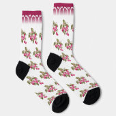 Antiek Bord & Café au Lait Bol Sokken | Cherry (Rechts)