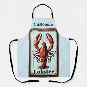 Antiek bord met kreeft Thunder_Cove Schort