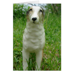 Antiek Borzoi Figurine Alle gevallen